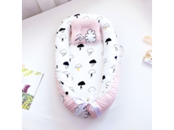Cama De Bebé Portátil (nuvem Rosa 50*90cm)