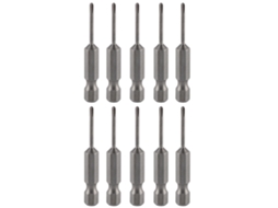 10 Peças De Parafusadeira Eléctrica De Fenda Cruzada Magnética, Acessórios Temperados S1/4 2mm, Ferramentas Manuais