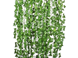 Planta Artificial Trepadeira Hera Vinha Eucalipto Decorativa 12pcs