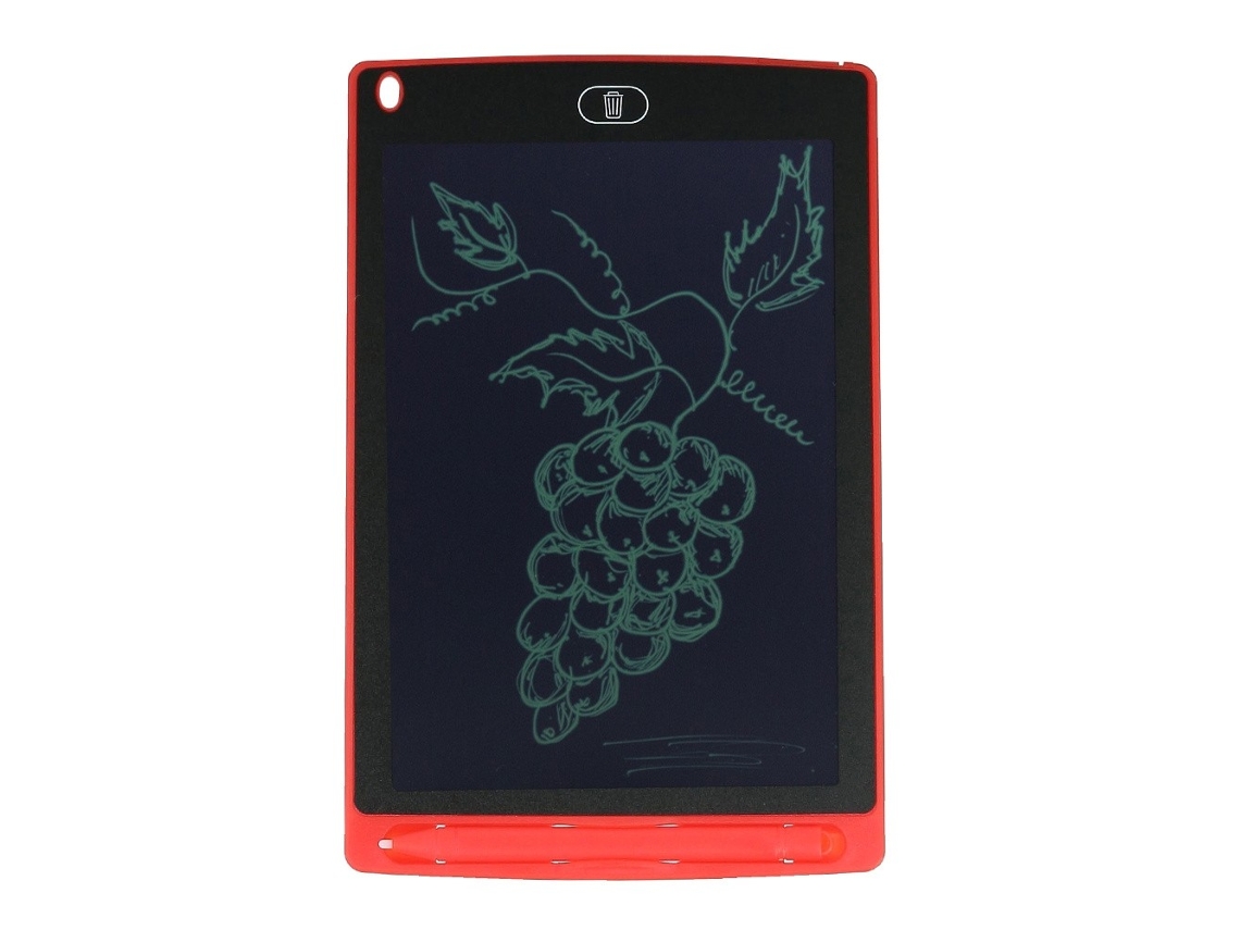 Quadro Lcd De Escrita E Desenho Com Caneta - 8,5 Polegadas (vermelho)