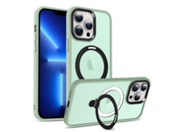 Suporte Casa Quedas Magsafe Inch Para Iphone 13 Pro Max Pele Sintética Magnética Verde