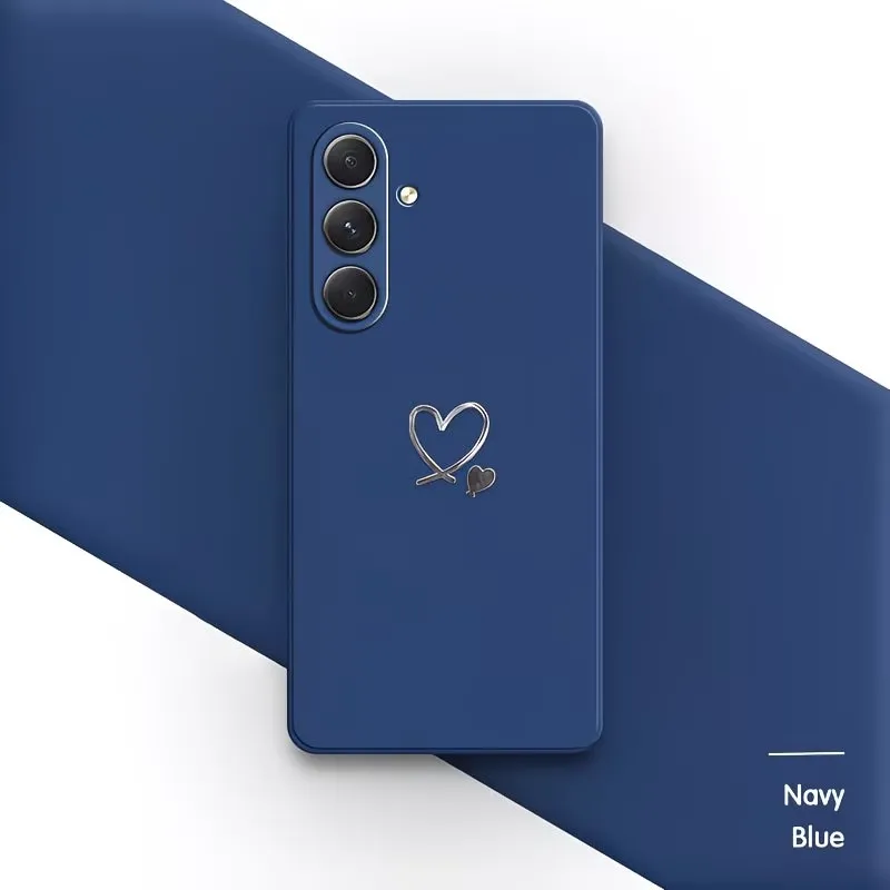 Capa De Silicone Multicolorida Para Celular (galaxy S21+ 5g Azul) Com Estampas Simples.