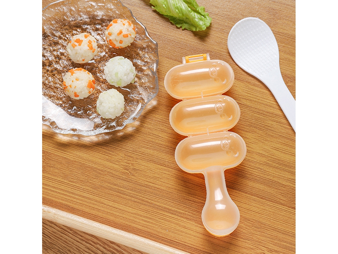 1 Unidade De Bolinho Arroz Para Sushi, Formato Esférico, Pequeno, Laranja