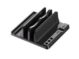 Lurelia Suporte Vertical Para Portátil Ajustável, Antiderrapante, Em Alumínio, Compatível Com Tablet, Em Preto