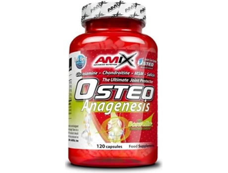 Suplemento Alimentar AMIX Osteo Anagenesis 120 Contribuye A Proteger Las Contienelucosamina Y Condroitina (Cápsulas)