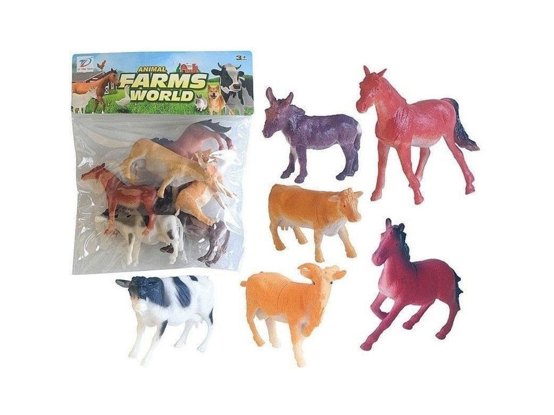 Conjunto de pelúcia Adar com 6 animais de alce lento Edukamp