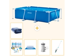 Intex Piscina Com Estrutura Retangular - 300x200x75 Cm - 6-peças S20057