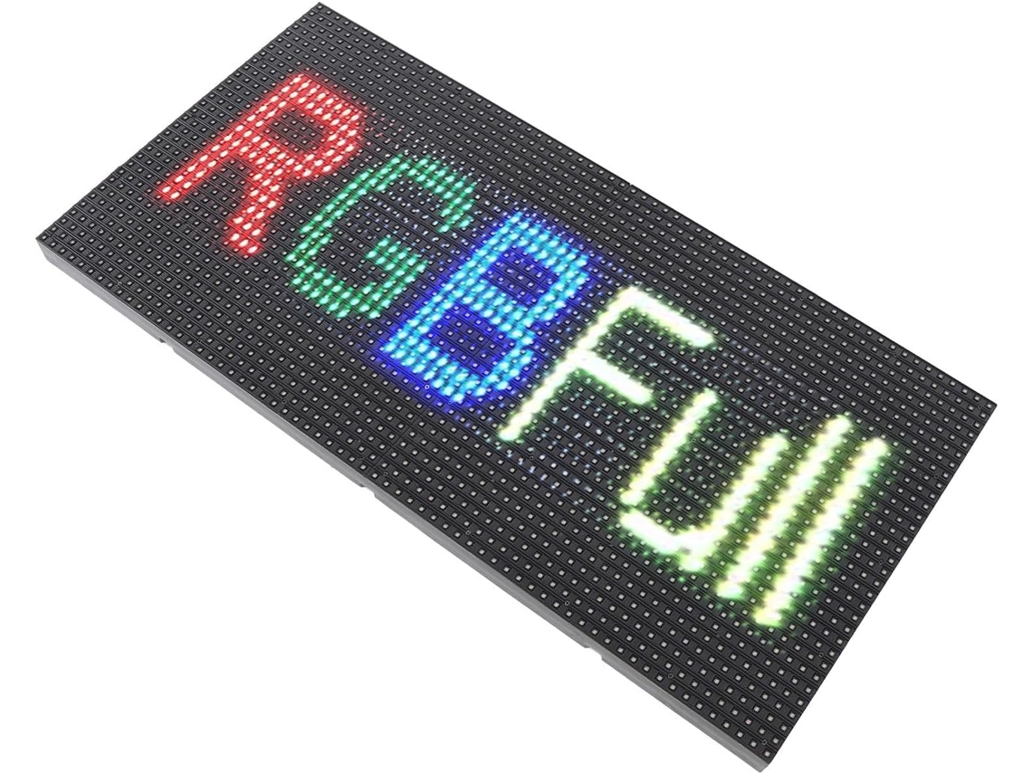 Painel De Led P10, Programável, Com Tela Rgb De 12, 6x 6, 3 Polegadas, Tecnologia Smd De Alta Resolução, Wi Fi E Usb