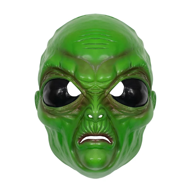 Máscara De Alienígena Verde Para Halloween, Cosplay, Baile De Máscaras, Festa, Chapéu, Horror, Realista, Adulto, Rosto Inteiro, Látex, Cosplay, Máscar