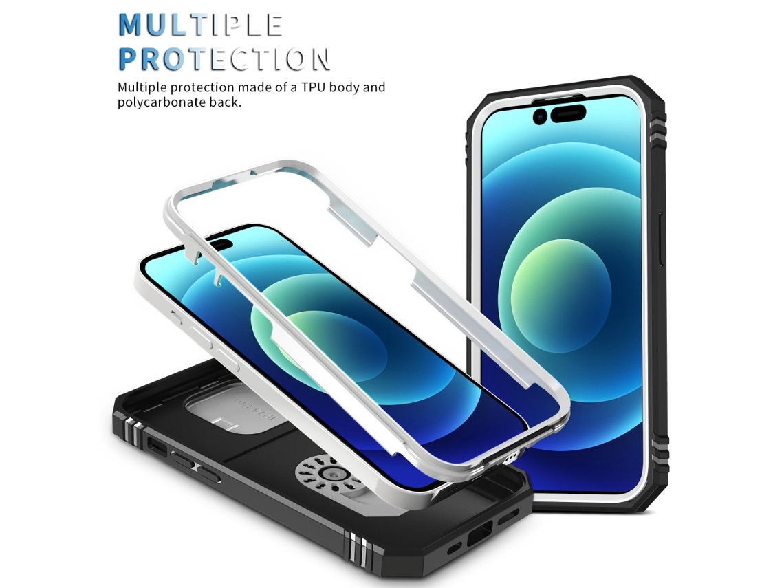 Suporte Casa Para Iphone 14 Pro Pele Sintética Com Porta-cartões Preto
