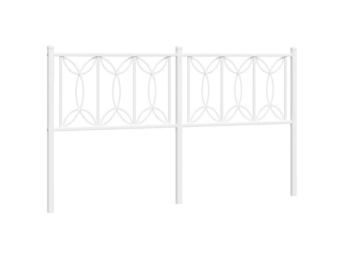 Bed Frame, Bed Frames Vidaxl Branco Metal (150 Cm)