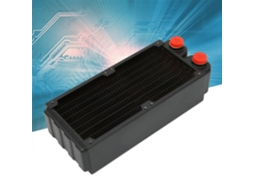 HURRISE Dual Radiator Cooler 8 Pipes G1/4 Thread Ventiladores Duplos para Máquina de Gravação e Impressora
