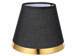 Pantalla de tela de repuesto para lámpara de mesa, colgante o aplique de pared, color negro. - aquaforge