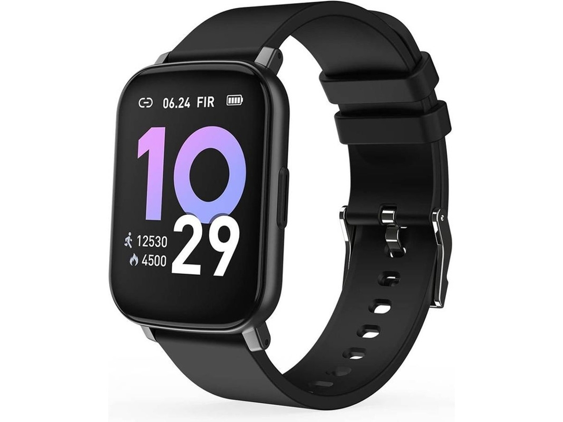 Smartwatch Tela Toque 1.65 Ip68 À Prova Dágua Monitor Frequência Cardíaca Sono Pedômetro Corrida Esportiva Compatível Android Ios Preto Yizhood