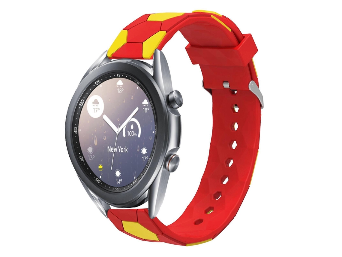 Pulseira De Silicone Estilo Futebol Americano Para Samsung Galaxy Watch3 (41 Mm X 20 Mm).