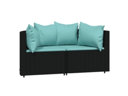 Corner Sofa, Corner Sofas Vidaxl Preto Rattan / Vime (n/a)