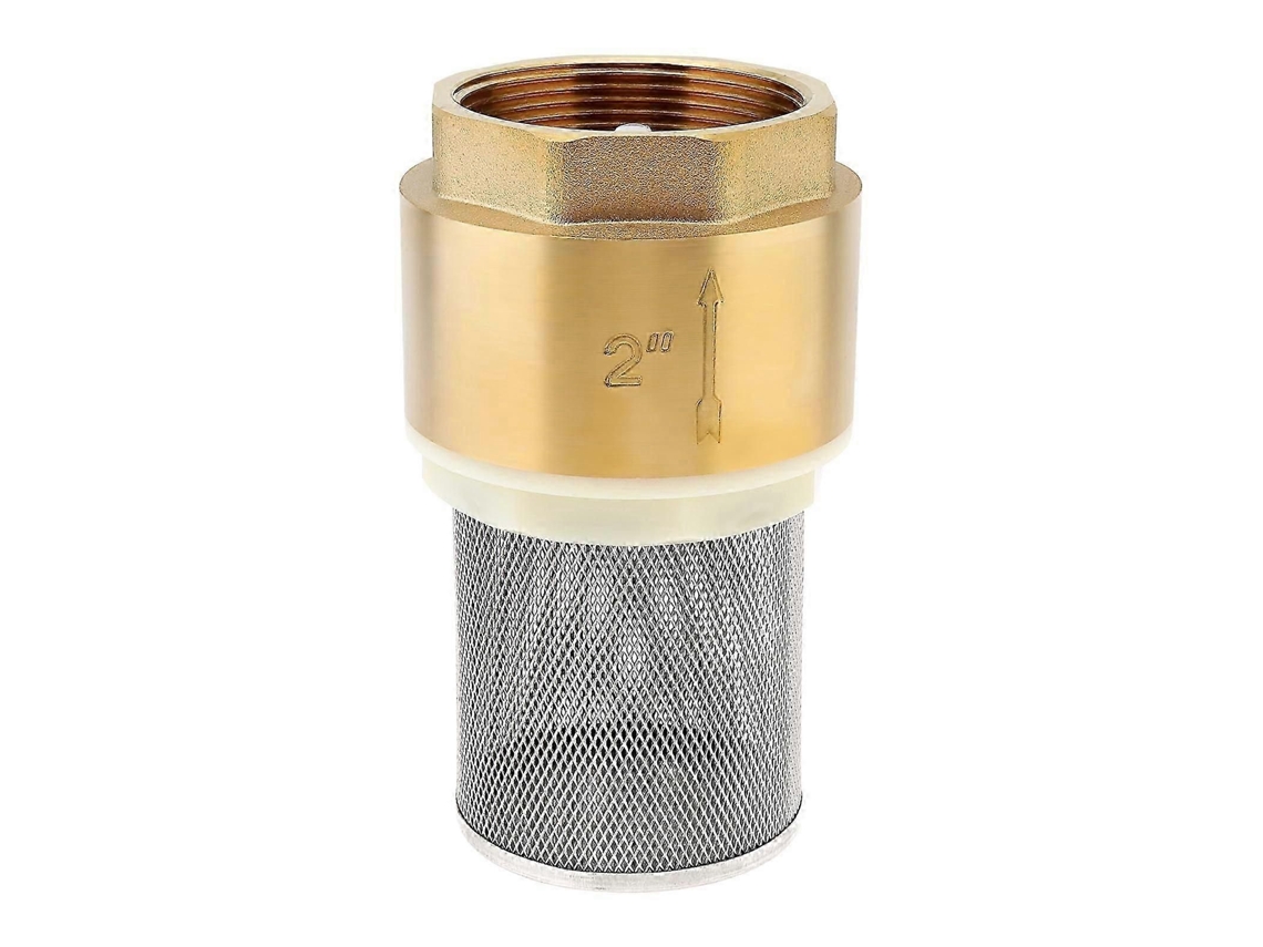 Válvula De Pé De Latão De 2 Polegadas Com Filtro, Válvula De Retenção E Prevenção De Refluxo Para Fundo De Bomba De Água