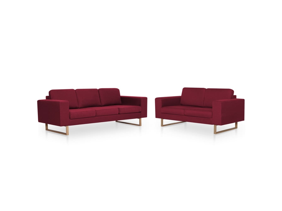 Sofa, Sofas Vidaxl Vermelho Tecido (n/a)