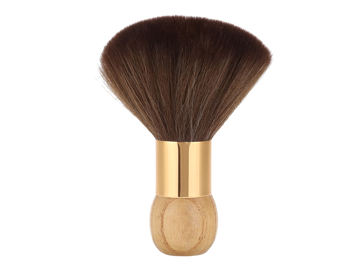 Pincel Para Barbeiro Duster De Pescoço E Rosto Suave Para Remover Cabelo Quebrado (burlywood)