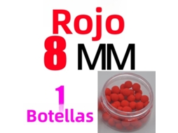 Isca para Carpa MDUG, 8mm vermelho, com bóia, 4 sabores
