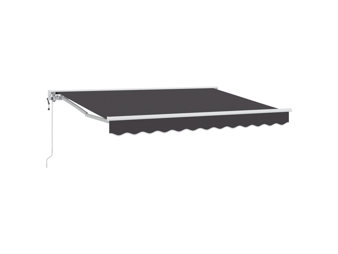 Toldo Retrátil Para Sol Vidaxl Antracite Tecido (250x200 Cm)