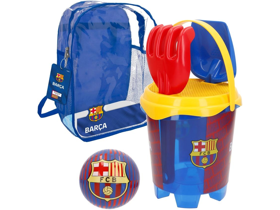 Fc Barcelona Beach Cube Com Bola Da Equipa E Acessórios Colorbaby
