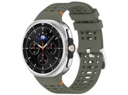 Pulseira De Silicone Respirável Com Fivela De Liga Metálica Prateada Xdfind Para Samsung Galaxy Watch8 / Watch8 Classic