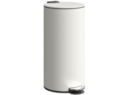Lixeira 30l Pedal Tampa Fechamento Suave Creme