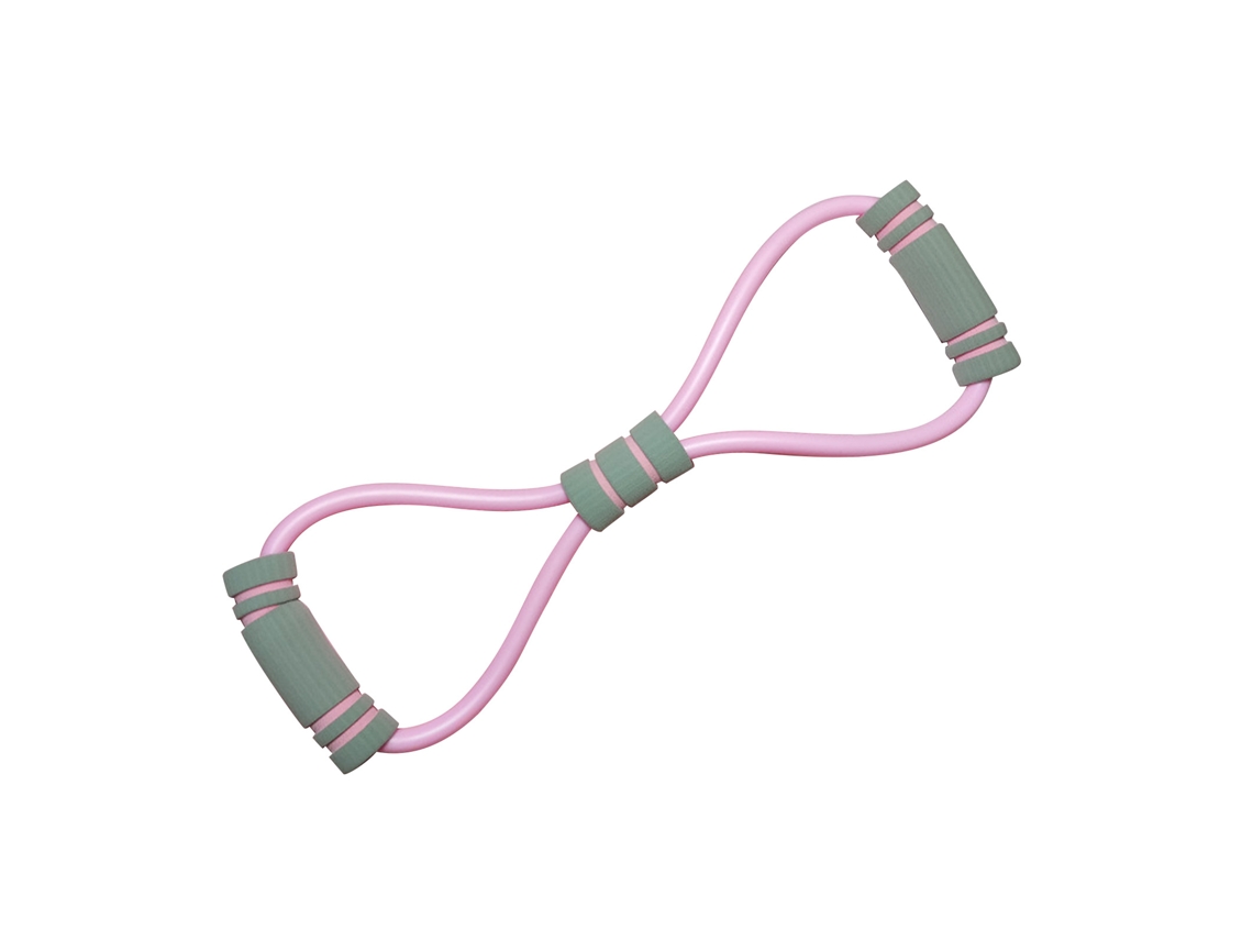Omni-2026banda De Resistencia Figura 8 Fitness Para Exercícios De Peito E Braços Equipamento De Treinamento Em Casa Para Mulheres Rosa