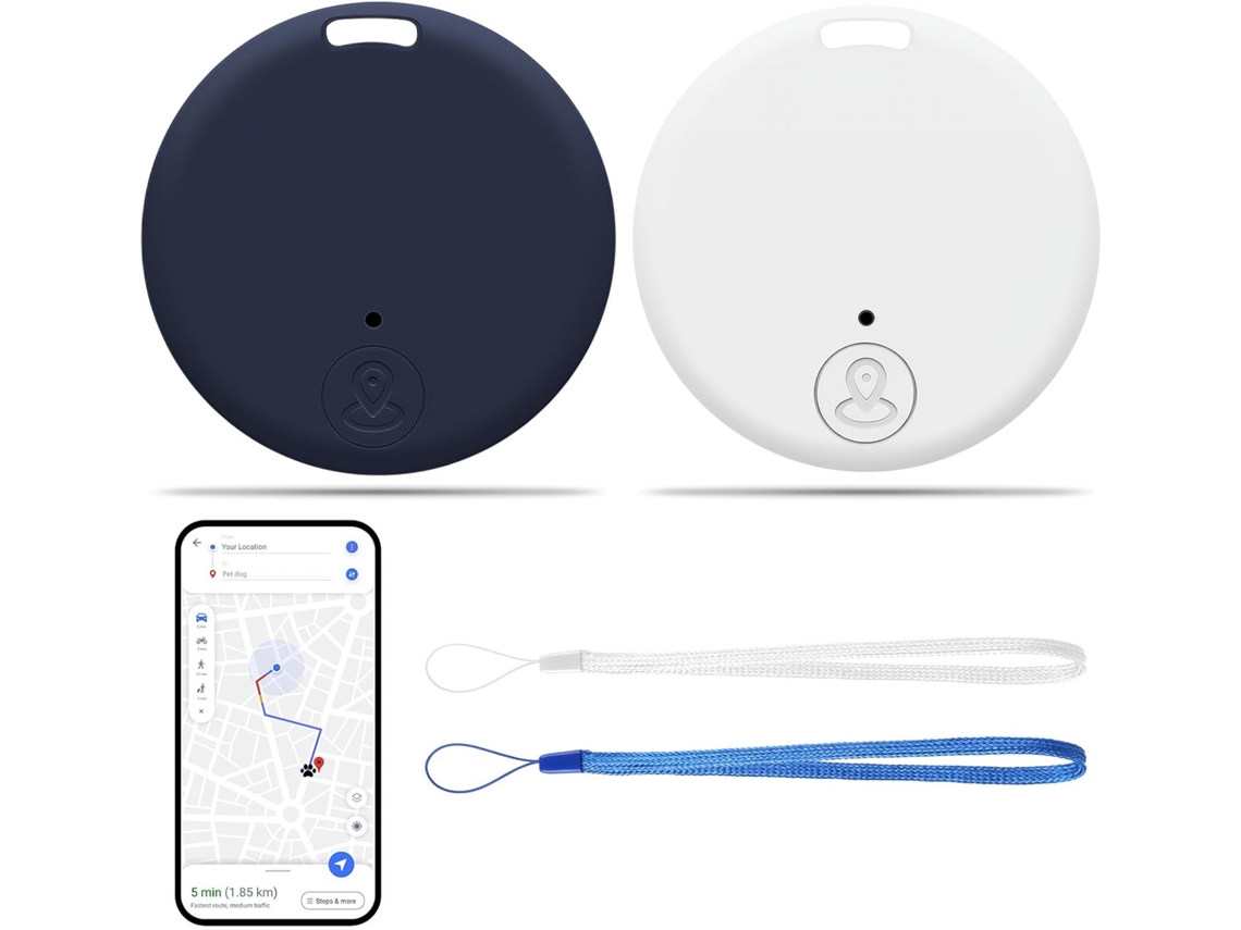 2 Unidades De Rastreador Gps Bluetooth Com Localização Inteligente, Compatível Com Ios E Android, Alarme Sonoro