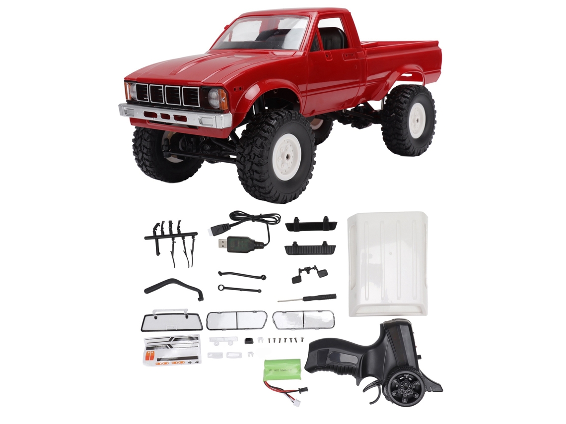 Business caminhão Rc de Picape 4wd 2.4ghz Bateria 600mah Pneus Antiderrapantes Carro de Escalada para Mais de 8 Anos
