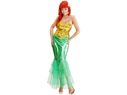 Fato de Mulher WIDMANN Sereia Verde e Amarela (Tam.: S)