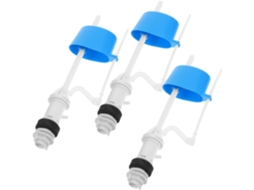 Conjunto De 3 Peças Acessórios Para Reparo Da Válvula Enchimento Vasos Sanitários E Ralos Antigos.