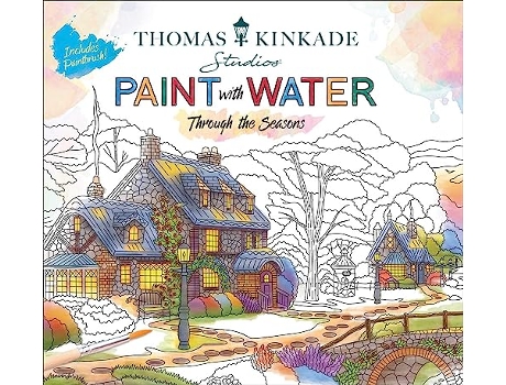 Livro Thomas Kinkade Paint with Water de Editors Of Thunder Bay Press (Inglês)