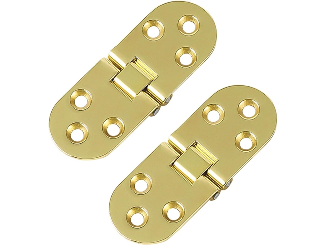 2 Dobradiças De Mesa Dobráveis Autoportantes 78mm Com Montagem Embutida Para Armários, Móveis E Portas De Mesa, Em Liga