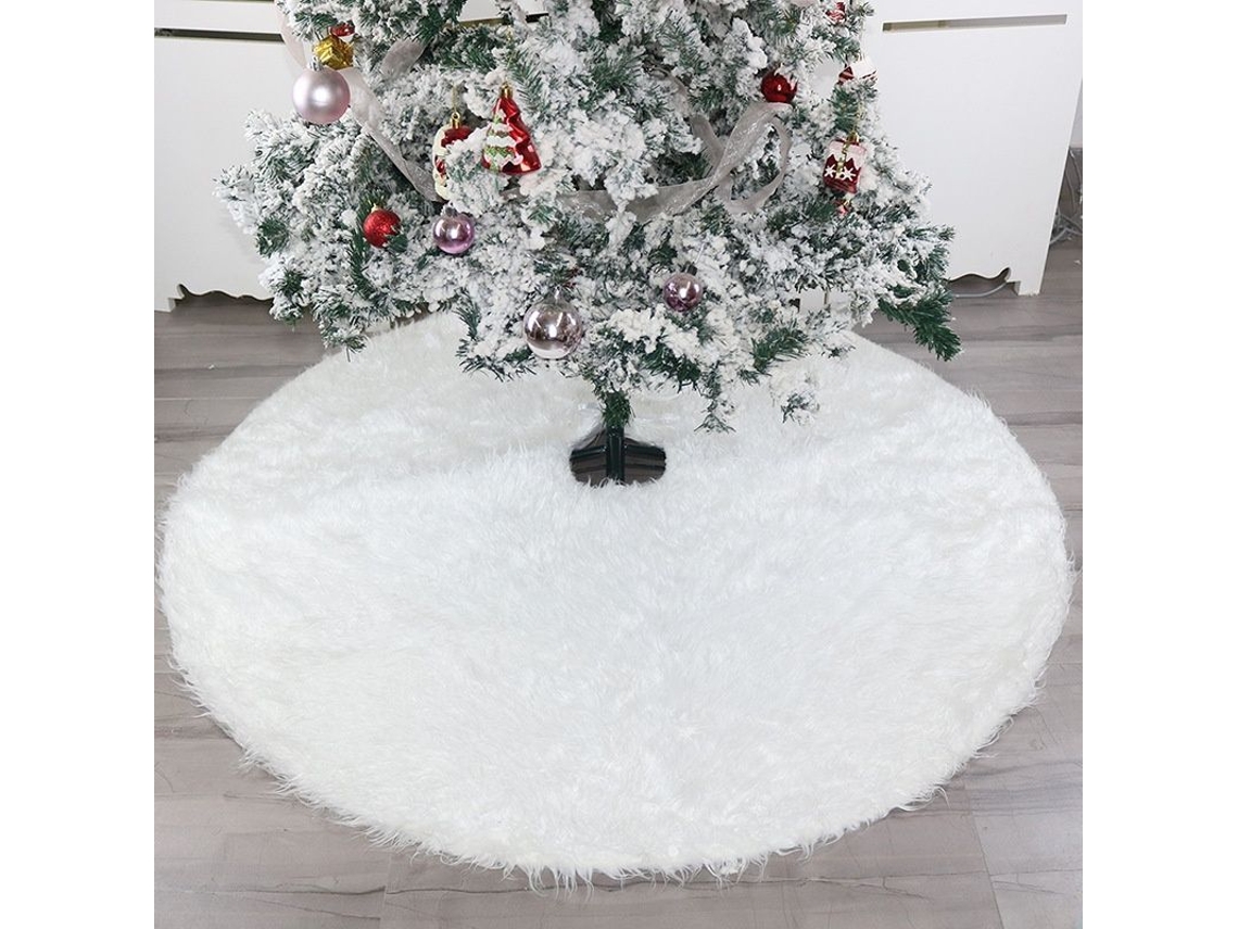 Falda De Árvore De Natal Branca De 78 Cm, Suave E Resistente, Para Interior E Exterior, Ideal Para Decoração Natalina