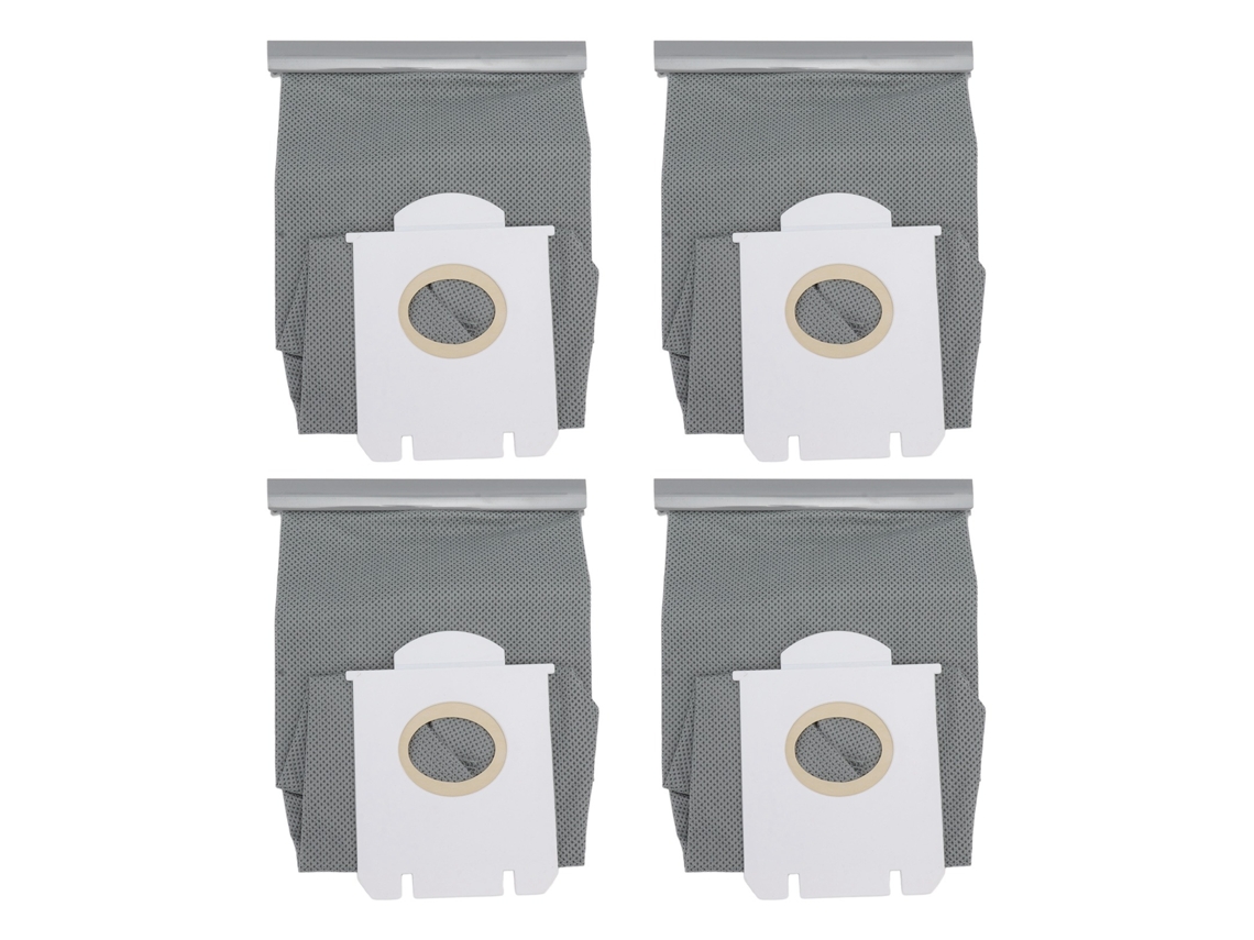 4 Bolsas Pó Primerox para Aspirador Tecido Não Tecido para Philips Fc9071 Fc8134 Fc8613 Fc8614