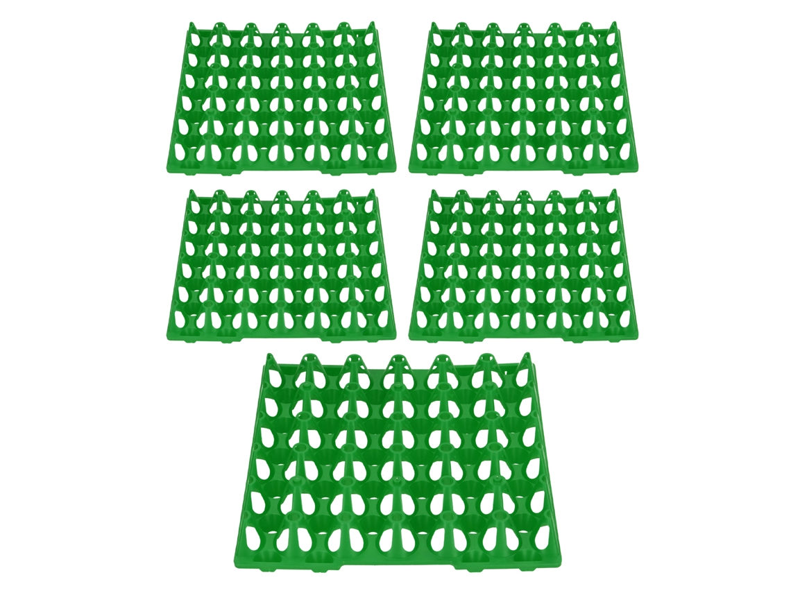 5pcs Bandejas de Ovos Plásticas 30 Células Pilháveis Armazenamento