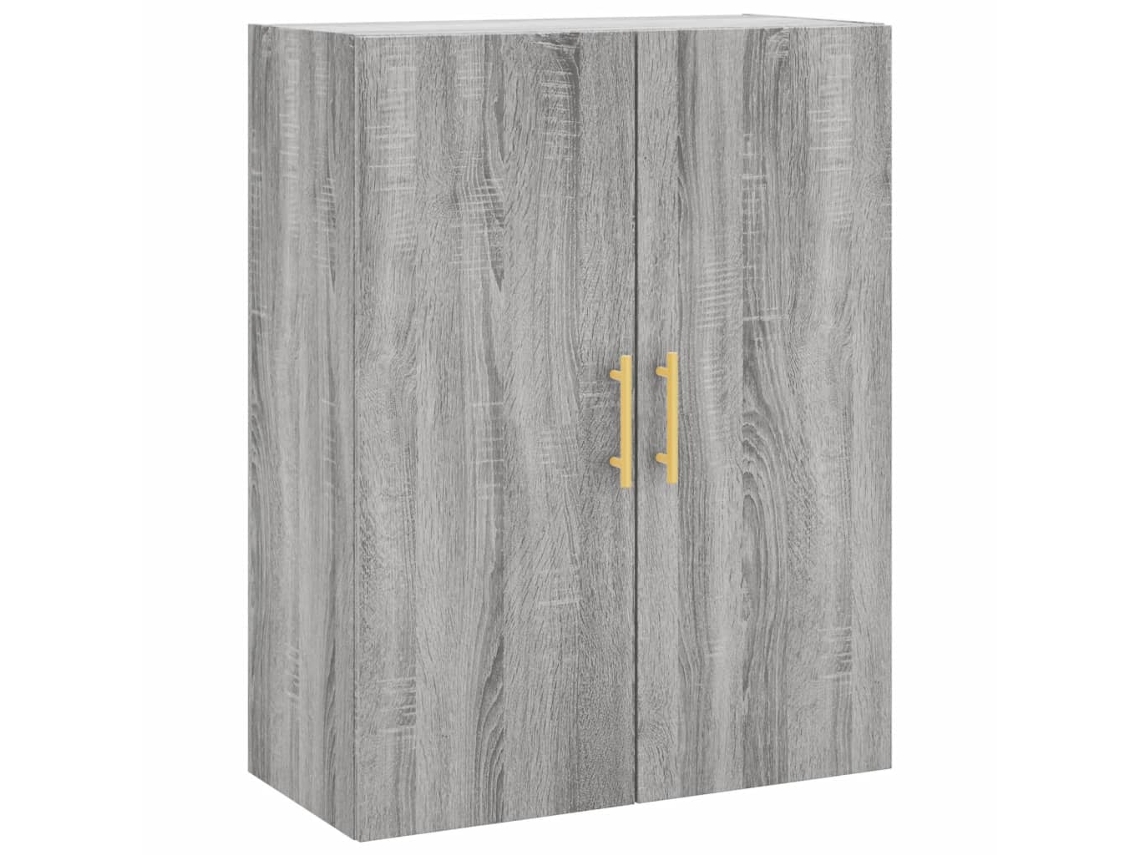 Wall Mounted Cabinet, Wall Mounted Cabinets Vidaxl Cinzeto Madeira Processada (n/a)