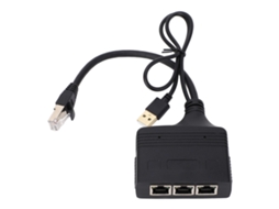 Aetheria divisor de Rede 1 para 3 1000mbps com Cabo Usb Adaptador Ethernet Rj45 para Tv Roteador