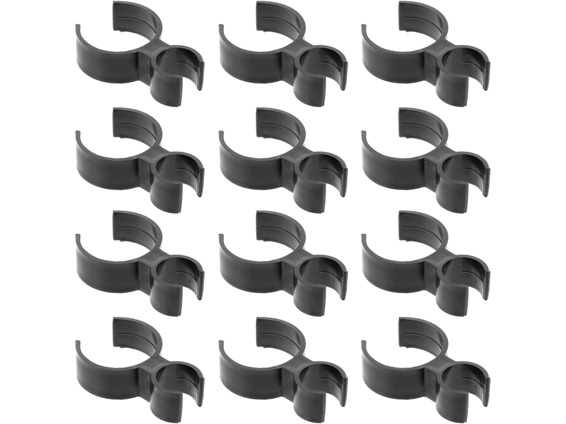 Aboofan Conjunto De 10-clips Individuais Para Castiçais E Porta Garrafas, Plástico Preto Reutilizável Para Festas E