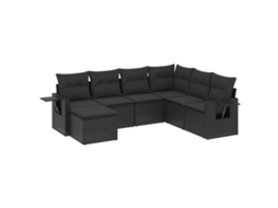 Garden Sofa Set, Garden Sofa Sets Vidaxl Preto Rattan / Vime (n/a)