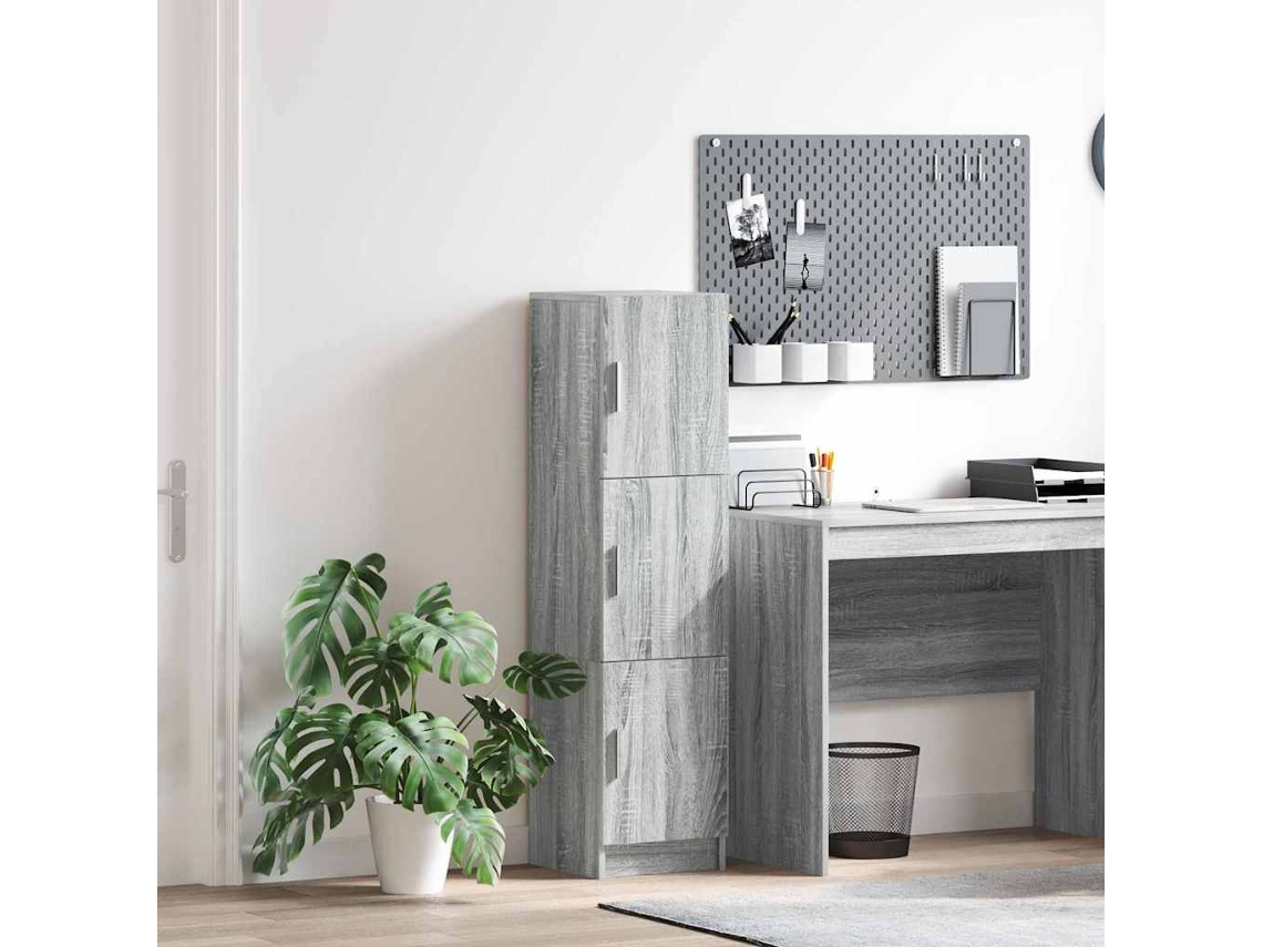 Vidaxl Buffê Cinza Sonoma 31.5 X 32 X 122.5 Cm