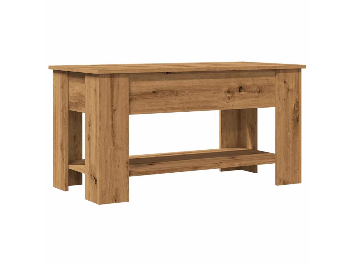 Mesa de Centro em Carvalho Artesanal 101x49x52 Cm MAISON EXCLUSIVE