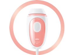 Depiladora Luz Pulsada BRAUN Silk·expert Mini PL1000 (IPL - Multi-zonas - Branco e Rosa)