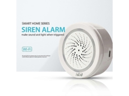 Sirene De Alarme Wi-fi De 90 Db Com Alertas Sonoros E Luminosos Para Sistemas De Segurança E Automação Residencial.