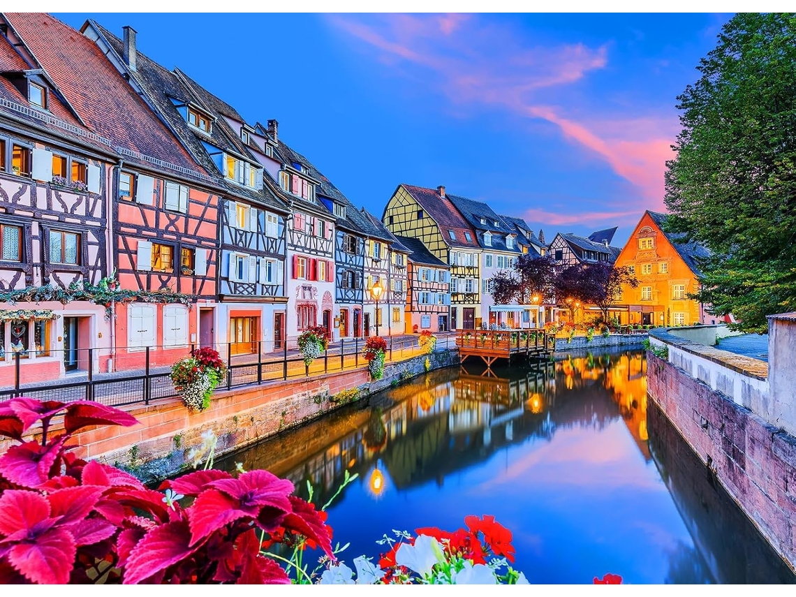 Quebra-cabeças Para Adultos, 1000 Peças, Letras Perfeitamente Encaixadas No Verso, Sem Poeira, Decoração Para Casa (azul)