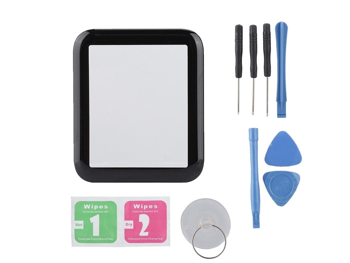 Black Tempered Glass Screen Protector For Apple Watch 2/3 42mm.