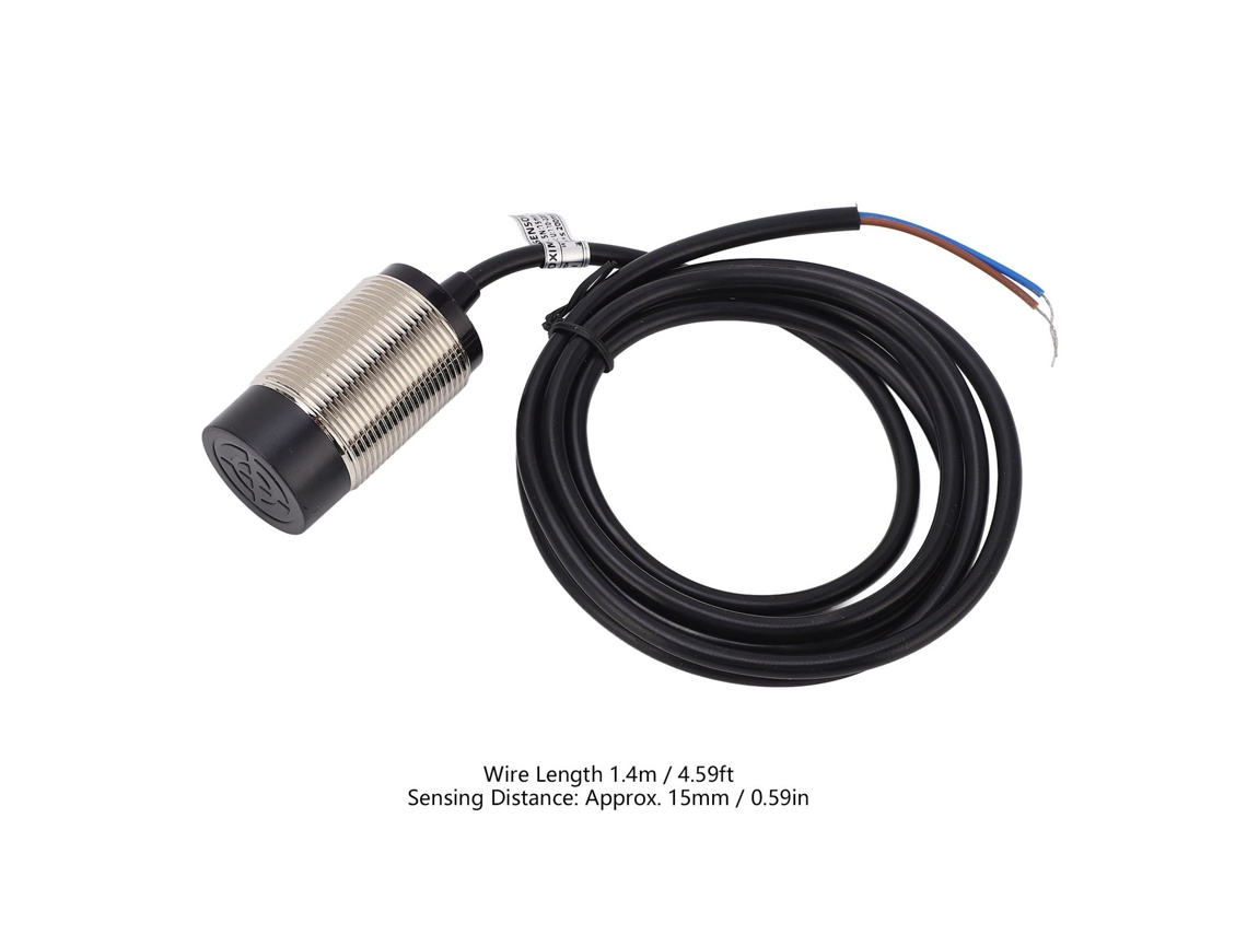 Sensor Indutivo De Proximidade 2 Fios, 30mm, 110-220vac, Alcance 15mm, Normalmente Fechado (nc)