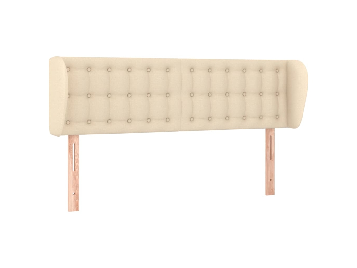 Cabeceira de Cama com Abas Tecido Creme MAISON EXCLUSIVE (147x23x78 cm)
